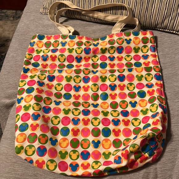 Disney World Colorful Mickey Tote Bag - Picture 2 of 3